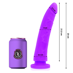 DELTA CLUB - LELUT LILA DILDO LÄÄKESILIKONI 23 CM - 4,5 CM DELTA CLUB