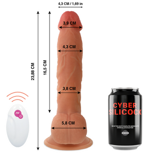 CYBER SILICOCK - PILOT REALISTYCZNY MASTER BEN 23,88 CM -O- 4,3 CM CYBER SILICOCK