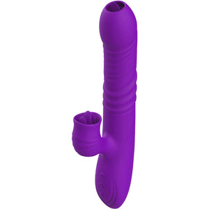 ARMONY - VIBRATEUR LAPIN ENTIÈREMENT G SPOT AVEC LANGUE STIMULANTE EFFET CHALEUR VIOLET - LoveYou.lv