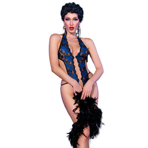 CHILIROSE - CR 4479 BODYSUIT OHNE OBERTEIL BLAU S/M CHILIROSE BODIES