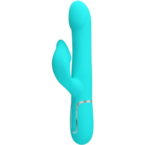 PRETTY LOVE - RABBIT VIBRATOR PEARLS AQUA GREEN PRETTY LOVE FLIRTATION