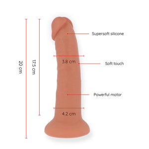 ONINDER - KESKIPÄINEN BOGOTÁ VIBRATOR DILDO 9 NOPEUS NATURAL 20 CM -O- 4,2 CM - ILMAINEN ONINDER APP