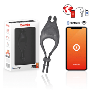 ONINDER - PAMPA RECHARGEABLE ADJUSTABLE VIBRATOR RING WITH CLITORIS STIMULATOR 10 SPEED - FREE APP ONINDER