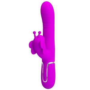 PRETTY LOVE - MONITOIMINTO RABIT VIBRATOR 4 IN 1 BUTTERFLY FUCHSIA PRETTY LOVE FLIRTATION