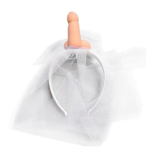 DIABLO PICANTE - WHITE BRIDAL VEIL WITH PENIS DIABLO PICANTE