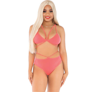 LEG AVENUE - KELTAINEN TOP & HOUSUT HIHNAILLA LEG AVENUE SETTI