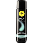Pjur AQUA Panthenol water-based lubricant bottle, 100 ml, for long-lasting hydration and skin care.