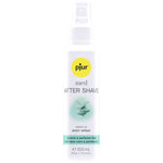 PJUR MED After Shave Spray 100ml bottle with aloe vera and provitamin B5 for sensitive skin care after shaving.