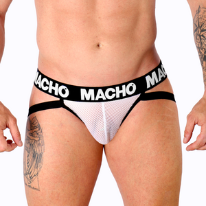 MACHO - MX26X1 JOCK GRID VALGE S MACHO PESU