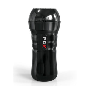 PDX EXTREME Slide & Glide Masturbateur autolubrifiant en noir