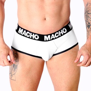 MACHO - MS30BL SLIP WHITE S MACHO UNDERWEAR