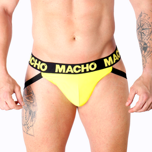 MACHO - MX25A JOCK LYCRA YELLOW S MACHO UNDERWEAR