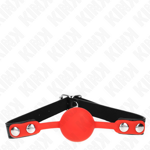 KINK - BOULE SILICONE ROUGE 4 CM GAG 60 x 2 CM LoveYou.lv