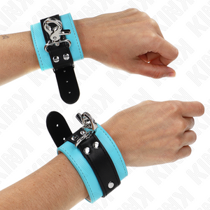 KINK – PREMIUM LUKUSTAVAD RANDMETUGED MUST / SININE REGULEERITAV 21-28 CM X 5,5 CM - LoveYou.lv