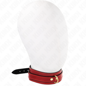 KINK - WINE RED ADJUSTABLE NECKLACE WITH GOLDEN DETAILS 29-42.5 CM X 4 CM LoveYou.lv