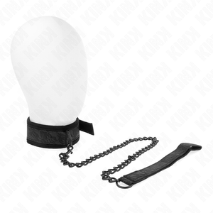 KINK - COLLIER MODÈLE BASIQUE AVEC LAISSE 77 CM MODÈLE 5 AJUSTABLE 34-54 CM X 5 CM LoveYou.lv