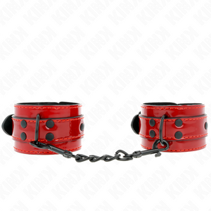 KINK - DARK RED WRIST CUFFS 23 X 5 CM - LoveYou.lv