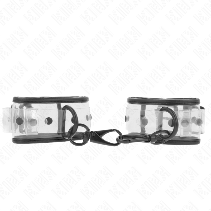 KINK - ПРОЗРАЧНЫЕ МАНЖЕТЫ НА ЗАПЯСТЬЕ, РЕГУЛИРУЕМЫЕ 18-30 СМ X 5,5 СМ