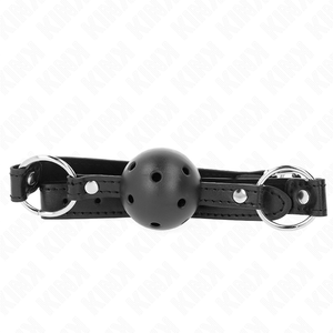 KINK - ONTO KOVA MUSTA PALLO 4,5 CM GAG MALLI 1 63,5 X 2 CM LoveYou.lv