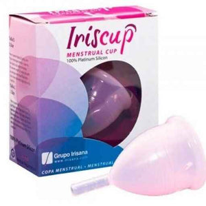 IRISCUP - DUŻY RÓŻOWY KUBEK MIESIĘCZNY + GRATIS TORBA STERYLIZATOR - LoveYou.lv