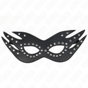 KINK – Kunstledermaske mit Nieten, Modell 3, 26 x 9,5 cm – LoveYou.lv
