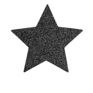 BIJOUX - INDISCRETS FLASH BLACK STAR NIPPLE CAPS - LoveYou.lv