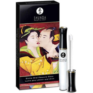 SHUNGA - GLOSS À LÈVRES DIVINE FRAISE ET CAVA - LoveYou.lv