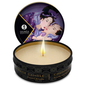 SHUNGA - MINI CARESS BY CANDELIGHT EXOTIC FRUITS MASSAGE CANDLE 30 ML - LoveYou.lv
