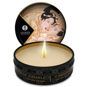 SHUNGA - MINI CARESS BY CANDLELIGHT VANILLE MASSAGEKERZE 30ML - LoveYou.lv