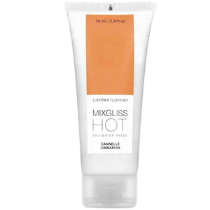 MIXGLISS - LUBRIFIANT EFFET CHALEUR SAVEUR CANNELLE 70ML - LoveYou.lv