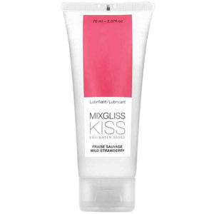 MIXGLISS - SCHMIERMITTEL AUF WASSERBASIS ERDBEERGESCHMACK 70 ML - LoveYou.lv
