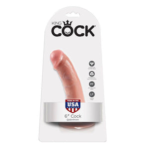 KING COCK - 6 DILDO FLESH 15.2 CM - LoveYou.lv
