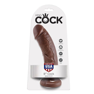 KING COCK - 8 DILDO BROWN 20,3 CM - LoveYou.lv