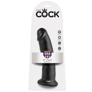 KING COCK - 9 DILDO BLACK 22,9 CM - LoveYou.lv