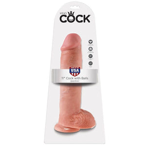 KING COCK - 11 DILDO FLEISCH MIT KUGELN 28 CM - LoveYou.lv