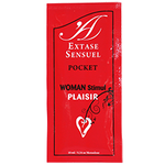 Extase Sensuel stimulating cream for women in red packaging, 10 ml sachet.