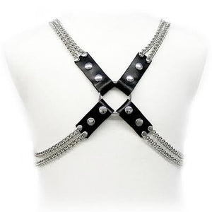 LEATHER BODY - CHAIN HARNESS - LoveYou.lv