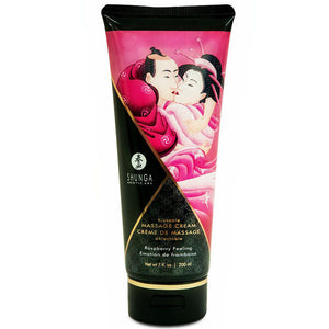 SHUNGA - RASPBERRY MASSAGE CREAM 200 ML - LoveYou.lv