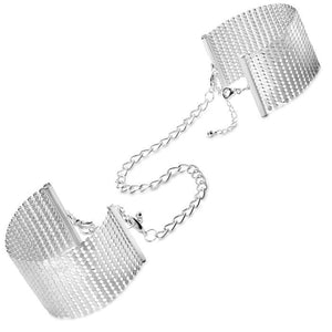BIJOUX - DÉSIR MÉTALLIQUE SILVER METALLIC HANDCUFFS - LoveYou.lv