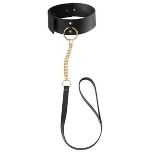 BIJOUX INDISCRETS MAZE - BLACK NECKLACE WITH STRAP - LoveYou.lv