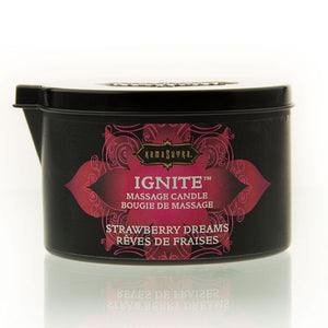 KAMASUTRA - ŚWIECA DO MASAŻU STRAWBERRY DREAMS 170 GR KAMASUTRA COSMETICS