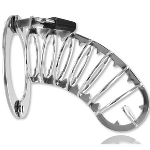 HARTES METALL - PENISKÄFIG MIT SICHERHEITSSCHLOSS 14 CM HARTES METALL