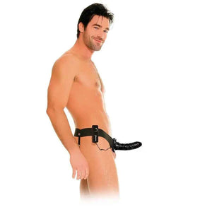 SÉRIE FETISH FANTASY - Sangle creuse vibrante pour elle ou lui noir - LoveYou.lv