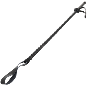 DARKNESS - FOUET FÉTICHE CUIR BDSM 60CM DARKNESS SENSATIONS