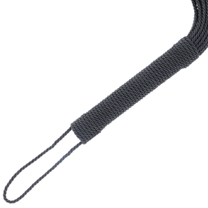 DARKNESS - BLACK BONDAGE WHIP 50CM DARKNESS SENSATIONS