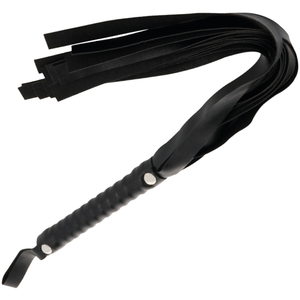 DARKNESS - BLACK BONDAGE WHIP 51 CM DARKNESS SENSATIONS