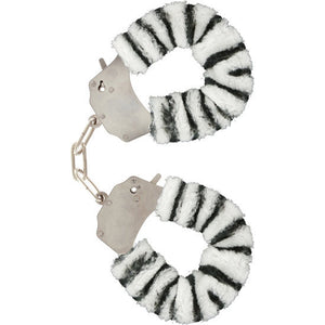 TOYJOY - FUTRA ZABAWNE MANKIETY BONDAGE ZEBRA TOYJOY
