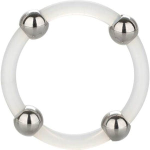 CALEXOTICS - STEEL BEADED SILICONE RING L CALEXOTICS