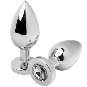 METAL HARD - ANAL PLUG DIAMOND LÄPINÄKYVÄ PIENI 5,71 cm - LoveYou.lv