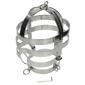 MÉTAL DUR - MASQUE AVEC COLLIER EN ACIER - LoveYou.lv